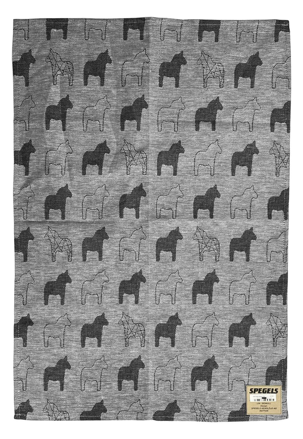 Towel 19x28, Dalahorse Black