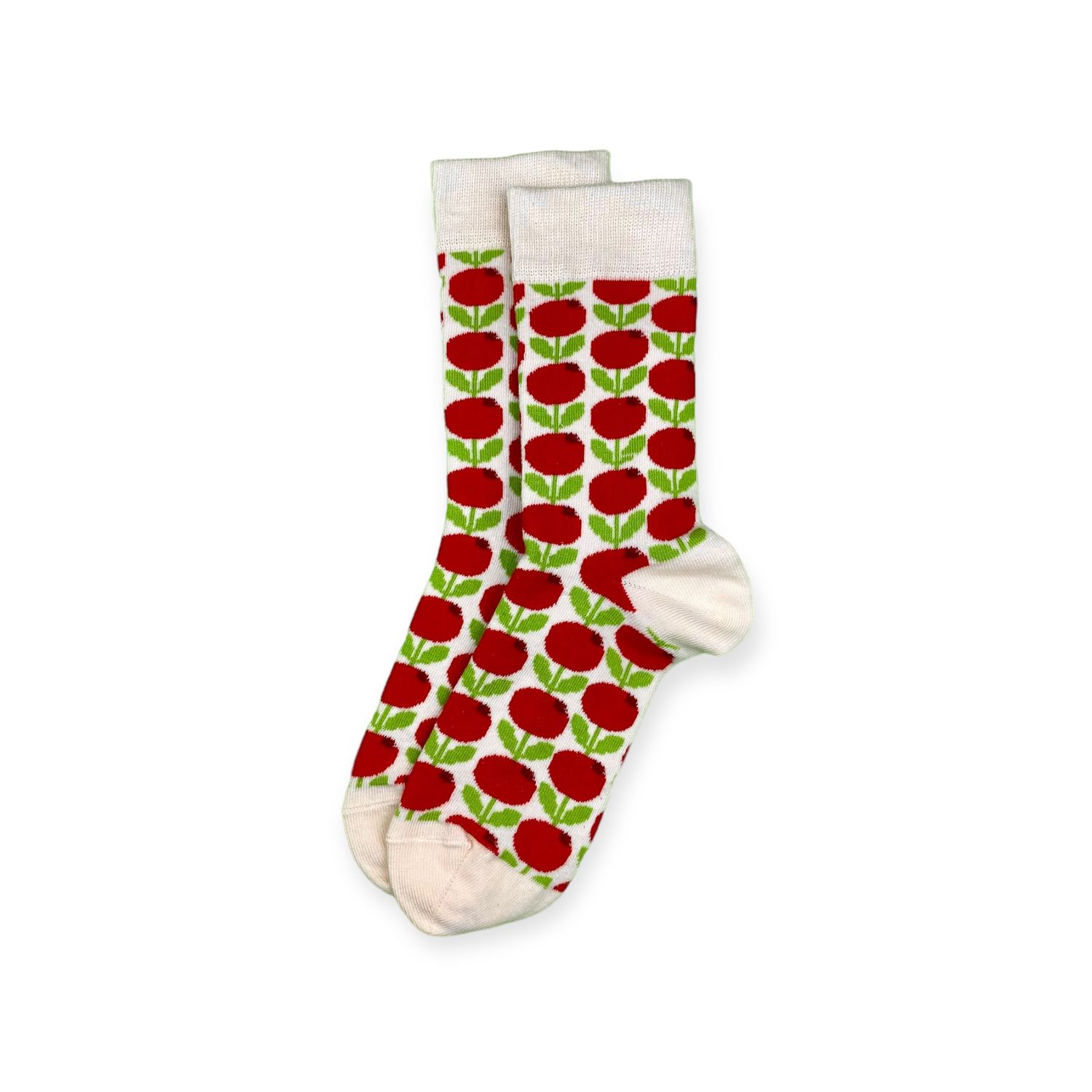 Socks lingonberry white M