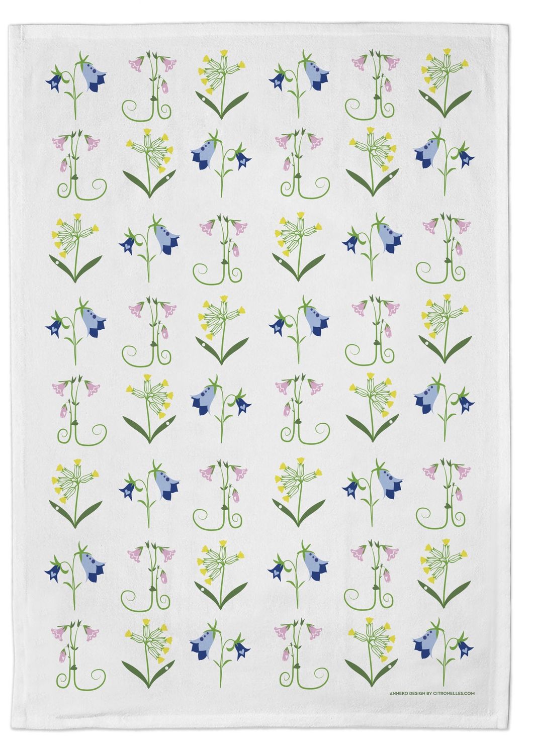 Towel 20&quot; x 28&quot;, flowers of Sweden