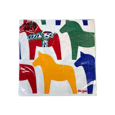 Napkin L, Dalahorse white
