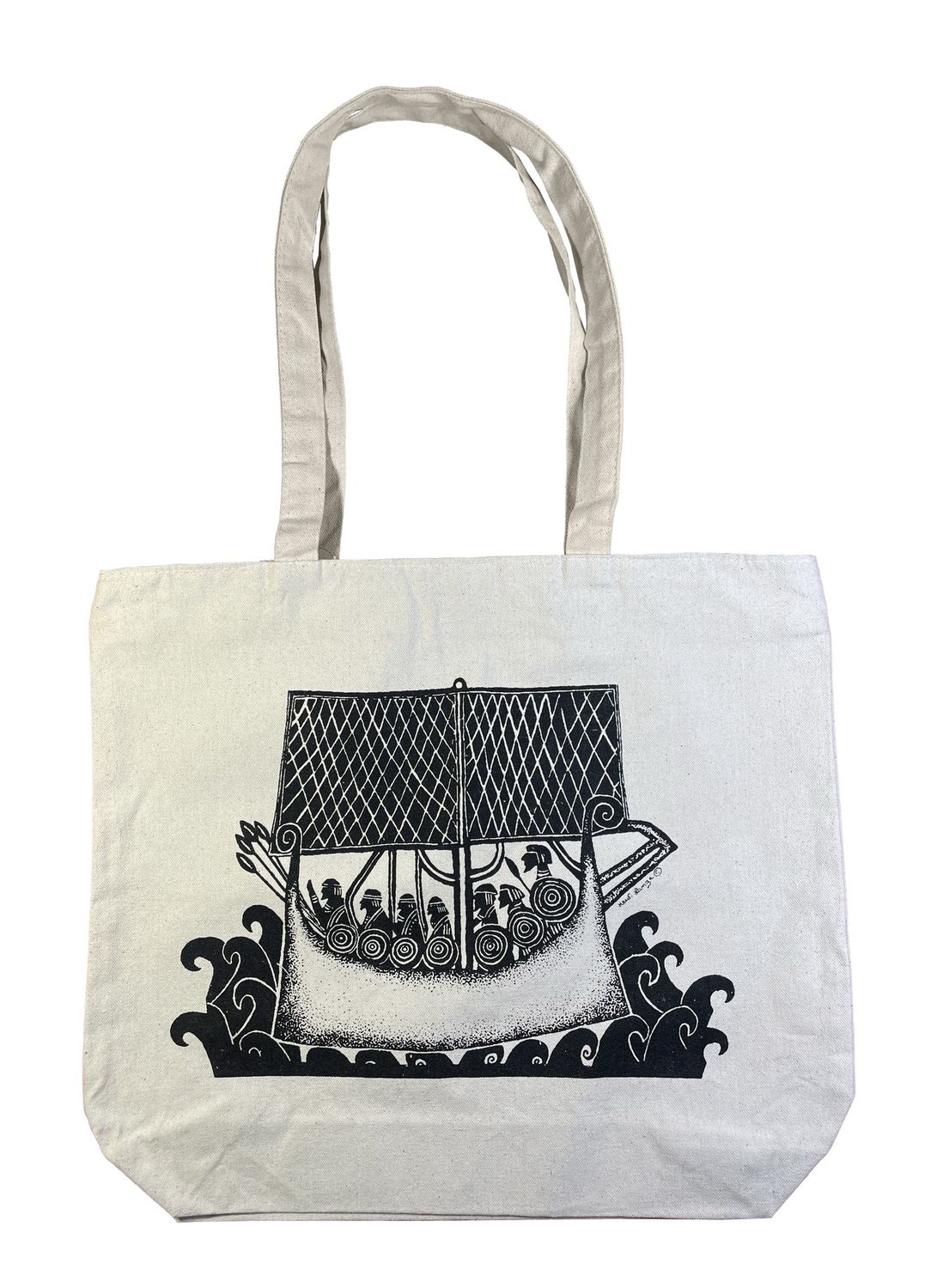 Canvas bag, Viking ship