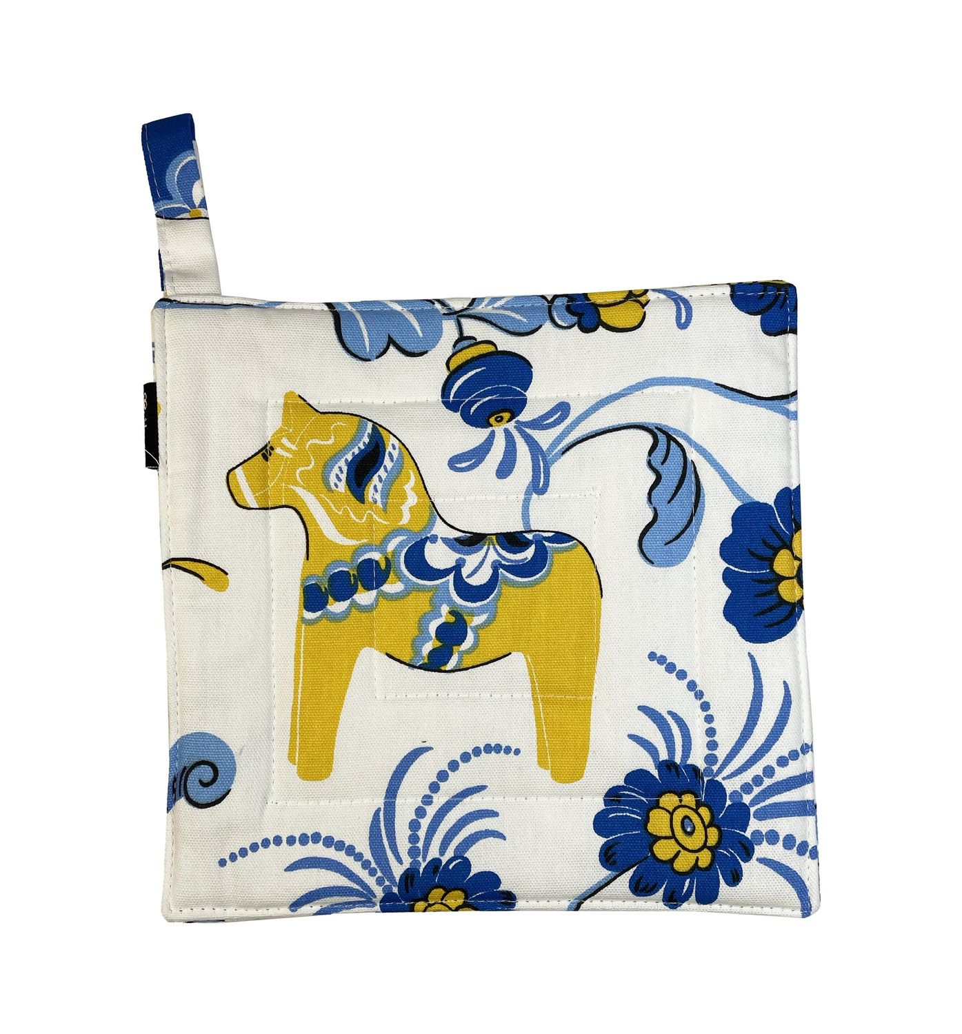 Potholder, Dala Blues/Yellow