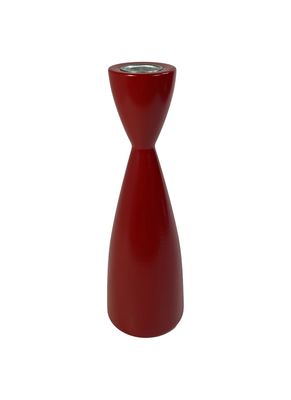 Candlestick tall 7 1/2” red