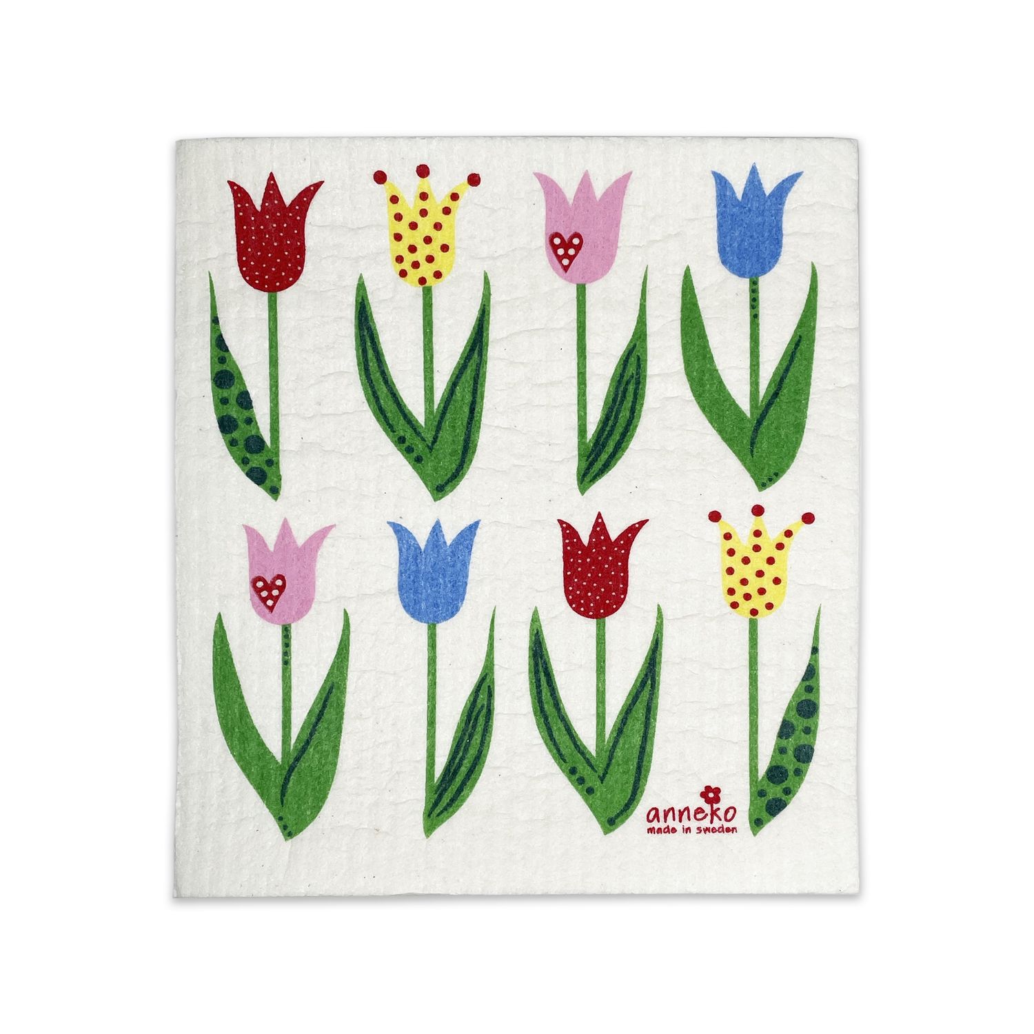 Dishcloth, Colorful Tulips