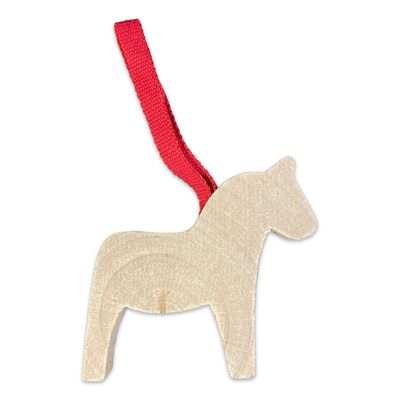 Dala Horse Ornament, Natural