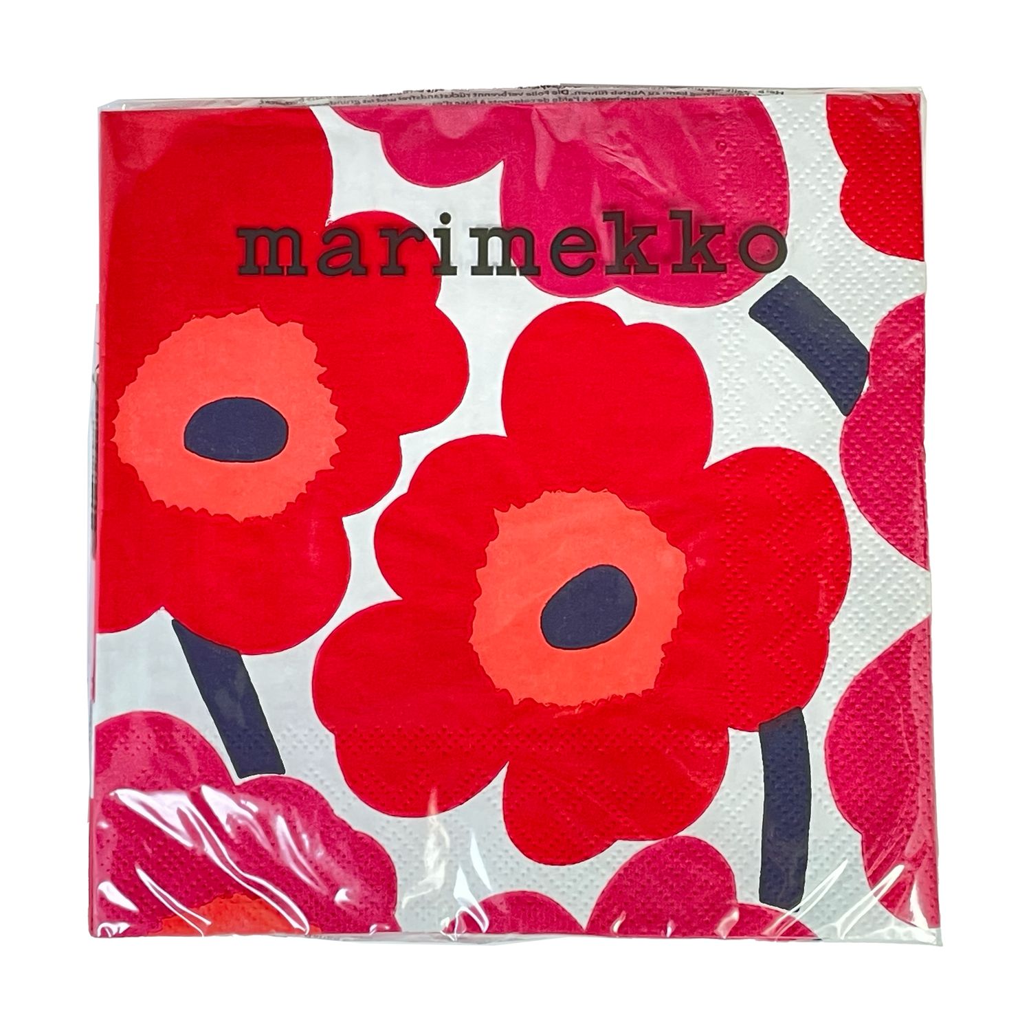 Napkin, L, Unikko red