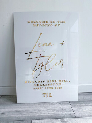 WEDDING WELCOME SIGN | PORTRAIT