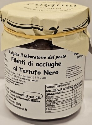 Filettidi Acciughe al Tartufo Nero gr. 212 n. 5 barattoli.
