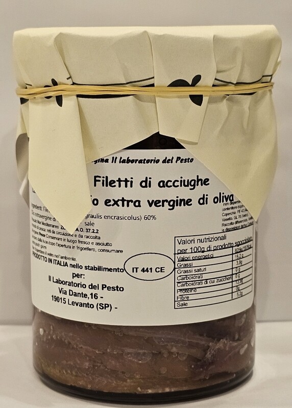Filetti di acciughe in olio EVO n. 5 barattoli gr. 425