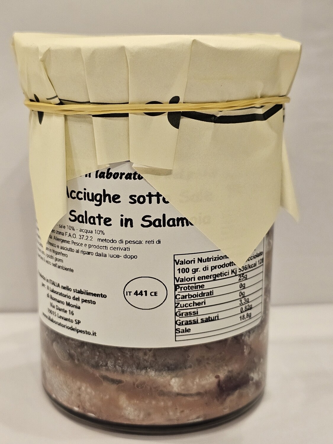 Acciughe sotto sale n.5 arbanelle da gr. 500 l'una