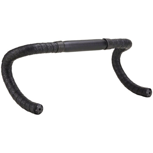 SUPACAZ Super sticky kush GRAVEL black handlebar tape 3.2mm with anodized plugs.