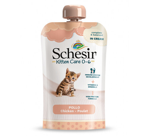 Schesir Cat Busta Kitten Cream 150G pollo