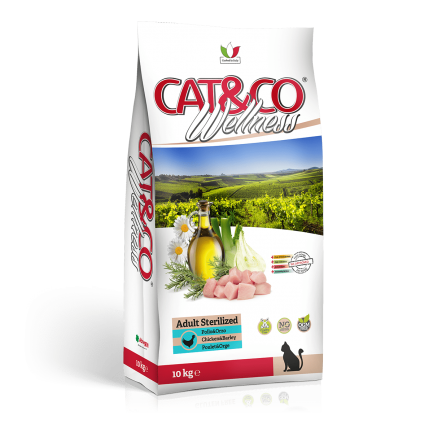 CAT&amp;CO WELNESS adult sterilized pollo&amp;riso 1.5kg