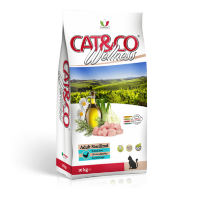 CAT&amp;CO WELNESS adult sterilized pollo&amp;riso 1.5kg
