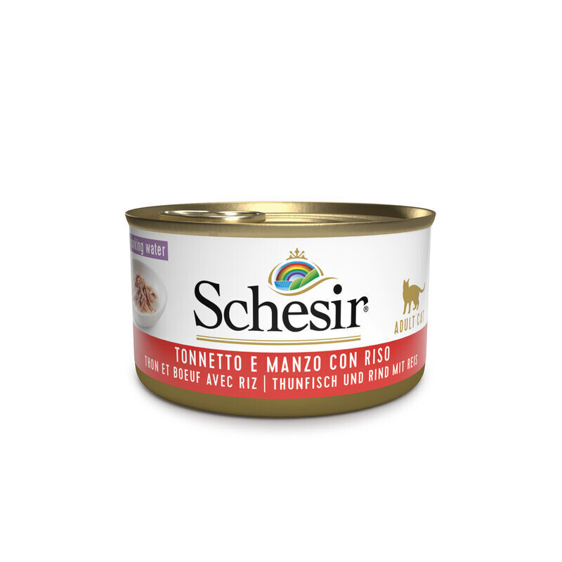 SCHESIR tonnetto e manzo con riso 85gm