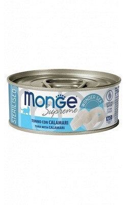 MONGE tonno con calamari sterilised 80gm