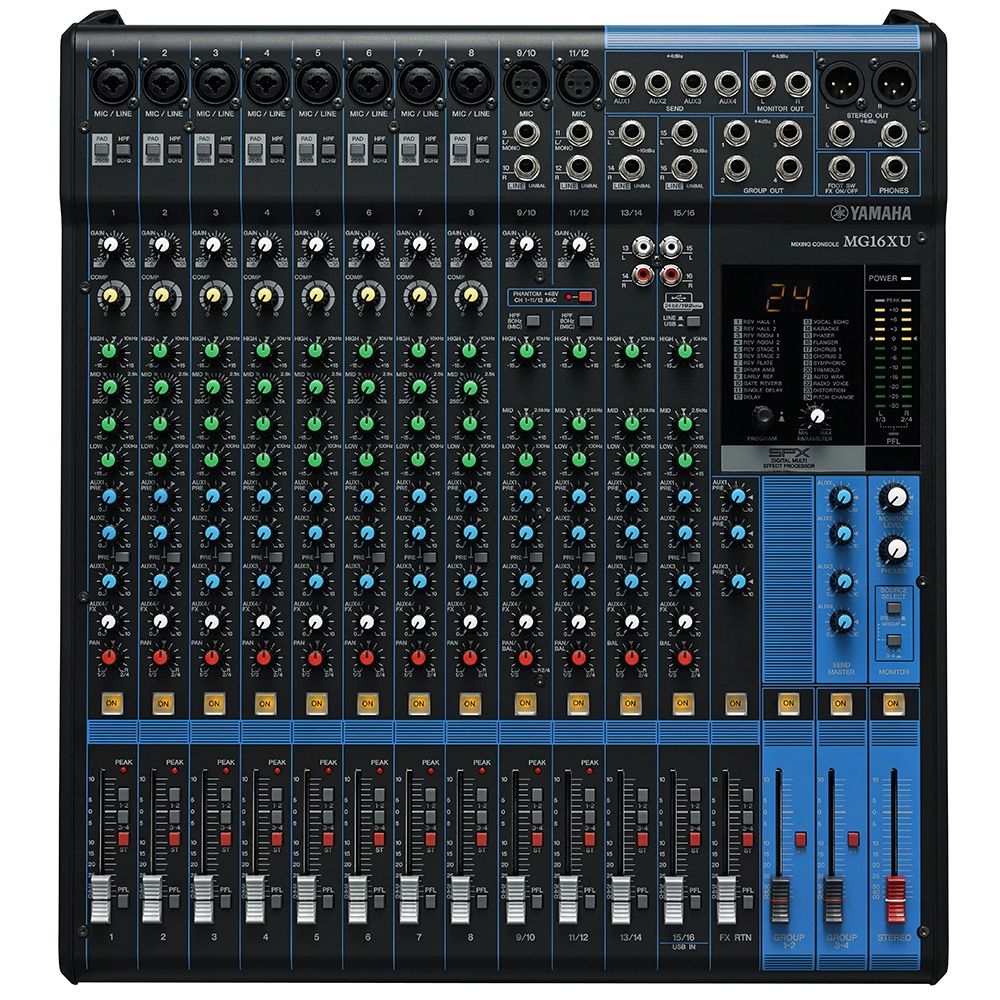 Yamaha MG16XU 16 Channel Mixer Certified Refurbished