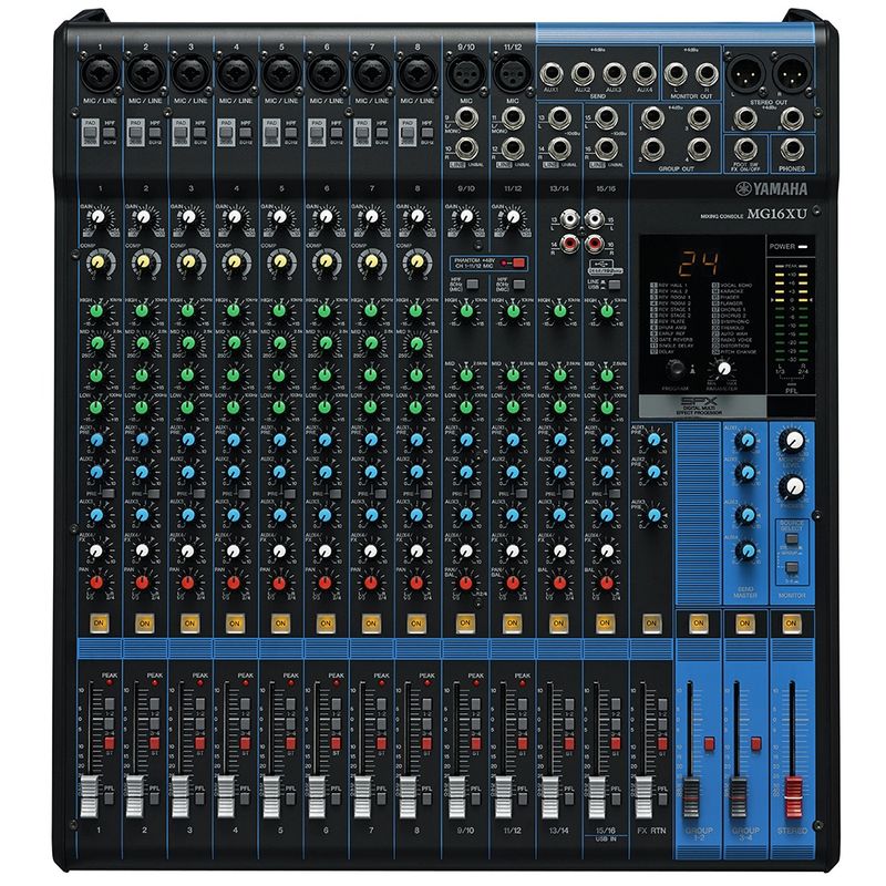 Yamaha MG16XU 16 Channel Mixer Certified Refurbished
