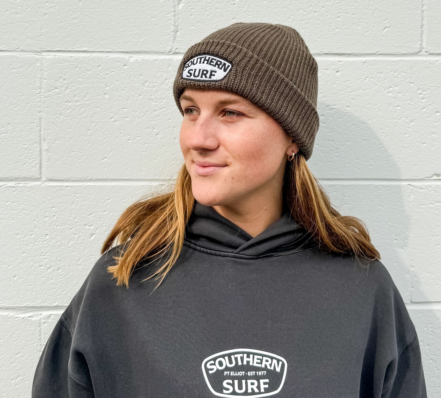 Southern Surf Beanie, Colour: Brown