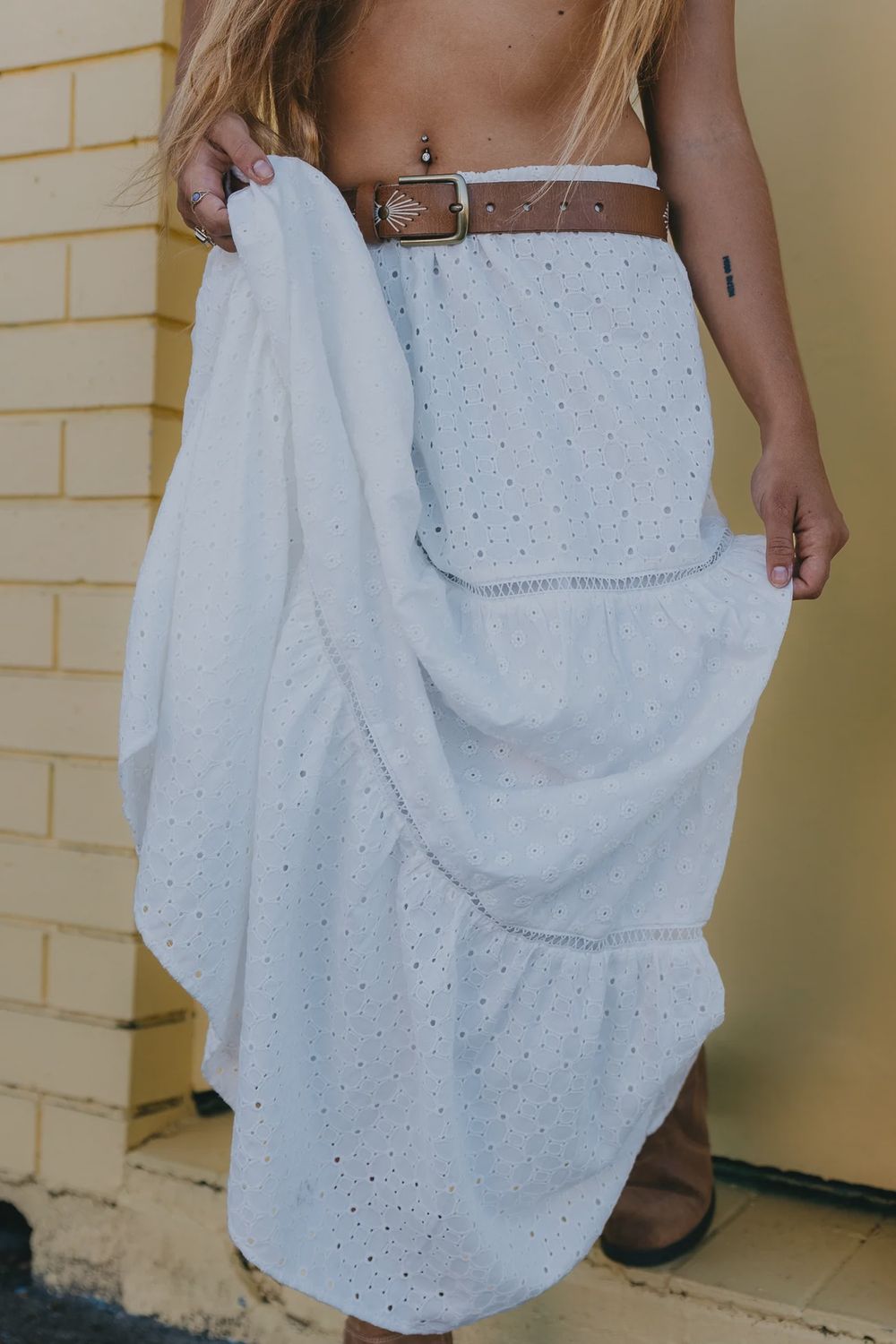 Breezy Embroidered Skirt