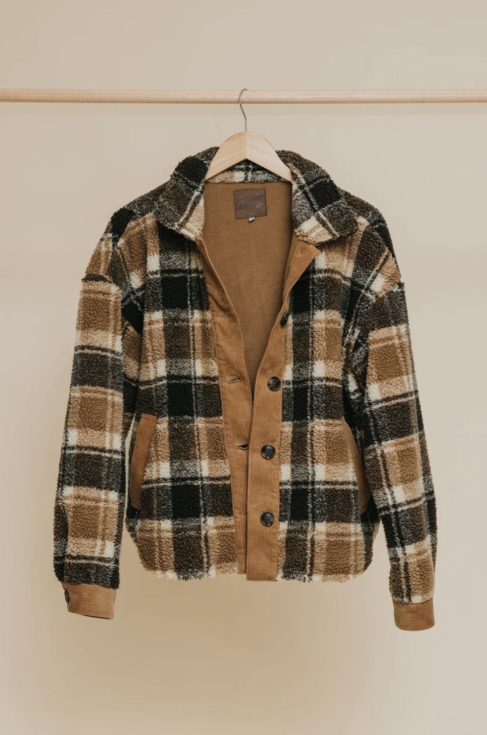 Foster - flannel Sherpa unisex jacket