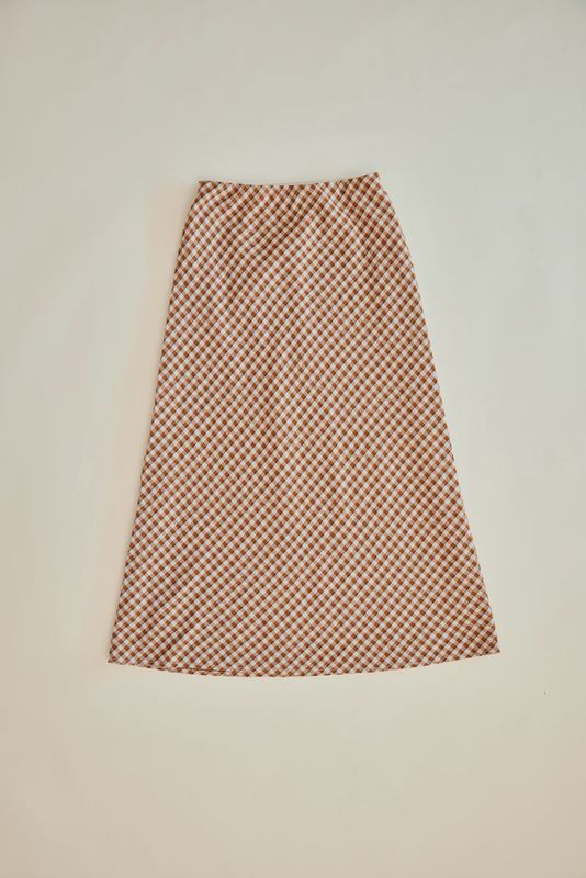 Ottway Lily Plaid Midi Skirt