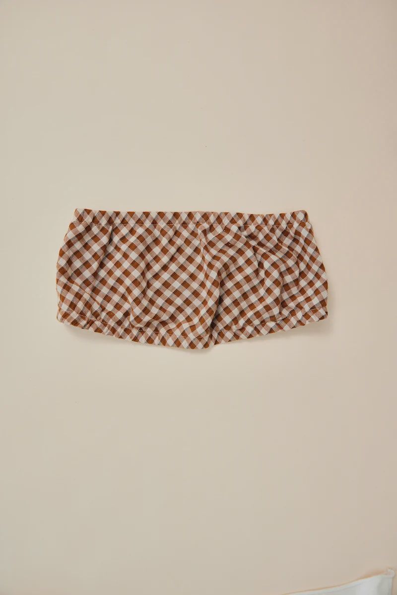 Ottway Lily Plaid Crop Top