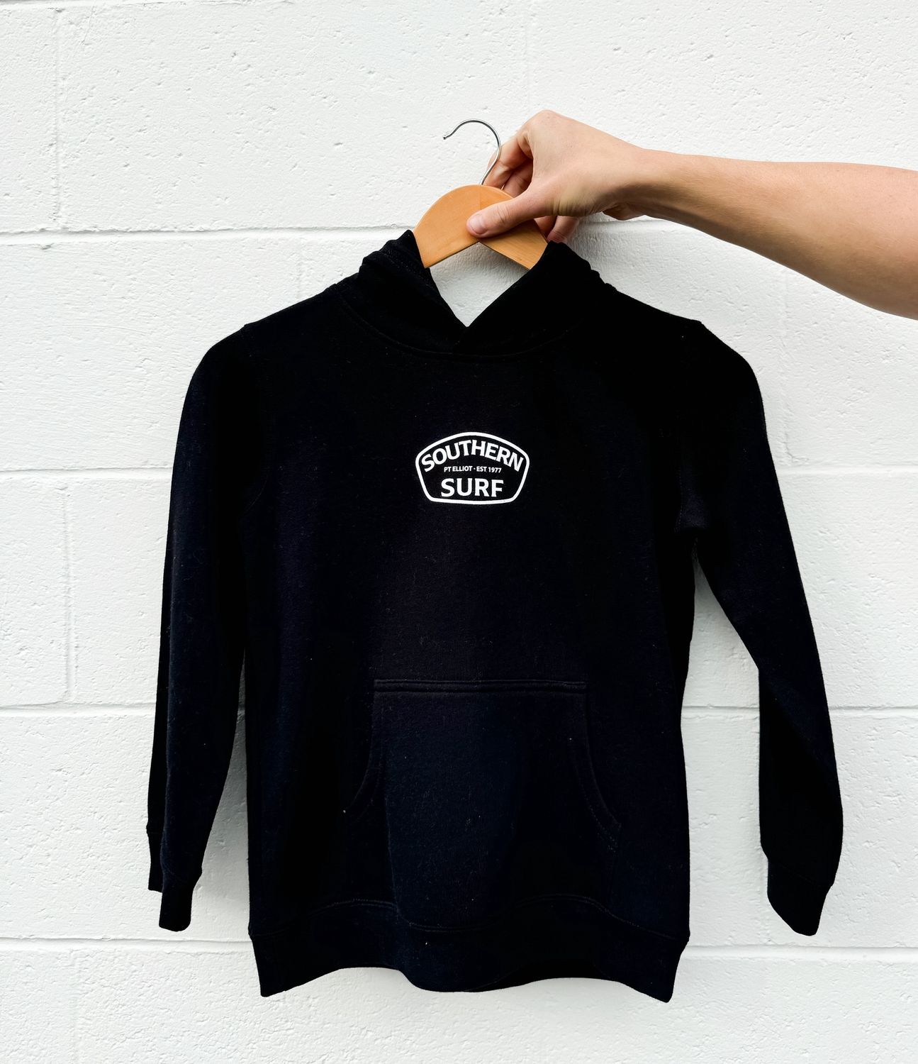Southern Surf Kids Hood, Colour: Black, Size: 8