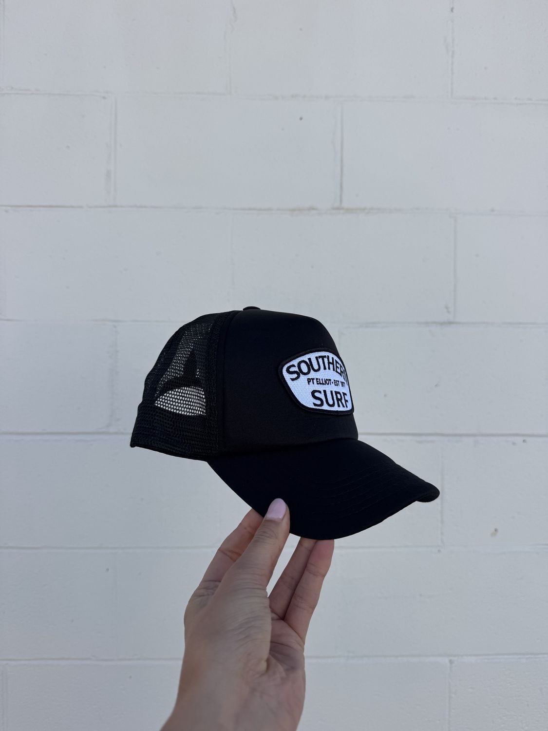 Southern Surf Trucker Badge Cap, Colour: Black