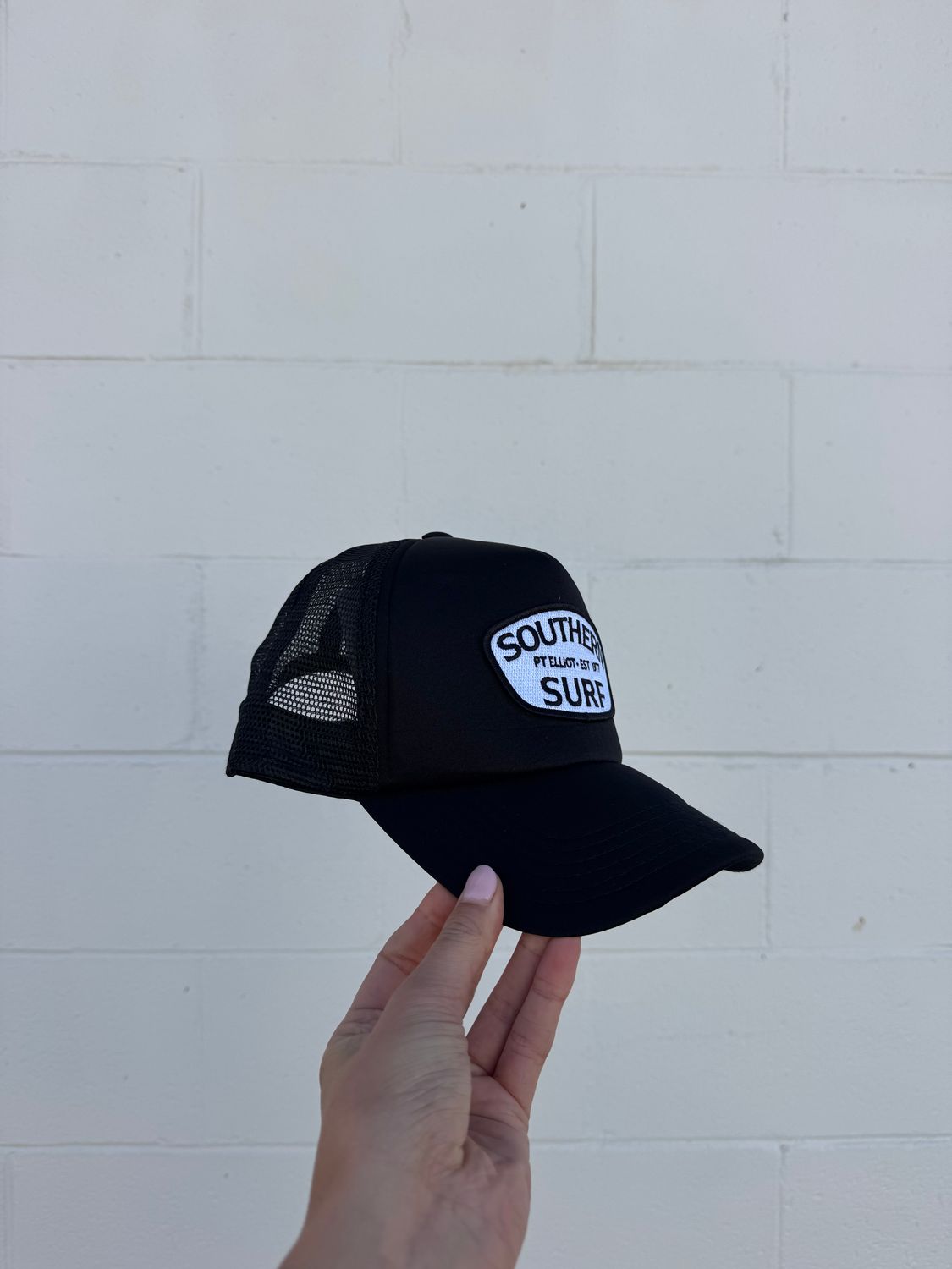 Southern Surf Trucker Badge Cap, Colour: Black