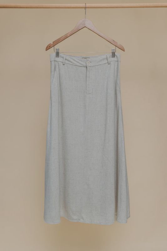 Klara Beige Maxi Skirt - Ottway