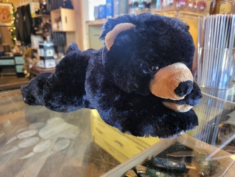 Floppy Black Bear Plush