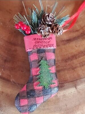 Buffalo Plaid Stocking Ornament