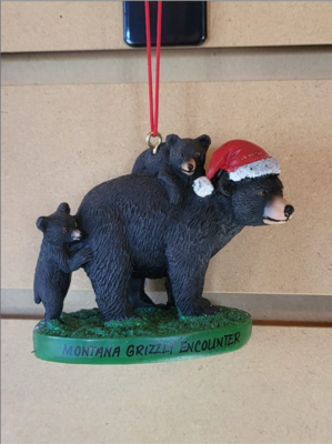Mama Bear and Cubs Ornament