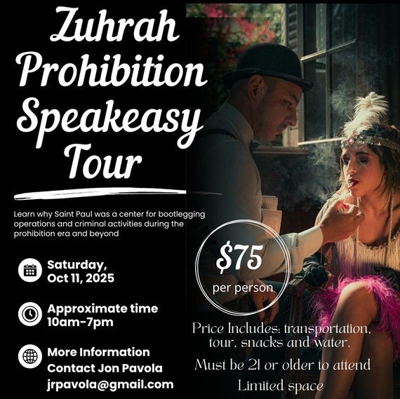 Zuhrah Prohibition Speakeasy Tour