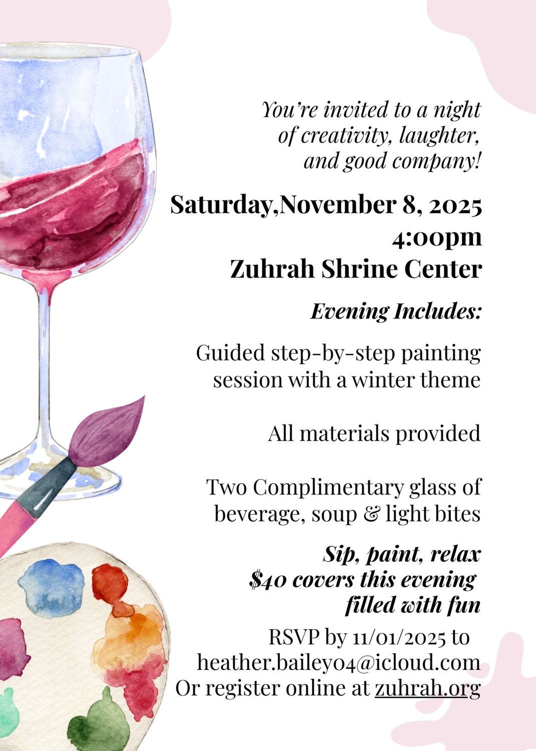 Zuhrah Paint Night