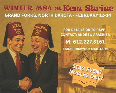 2026 Winter Midwest Shrine Association Event