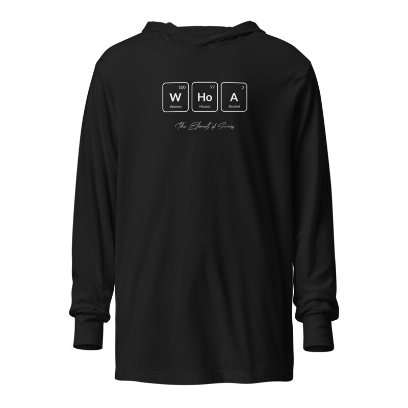 [WHOA] Black + Color Hoodie