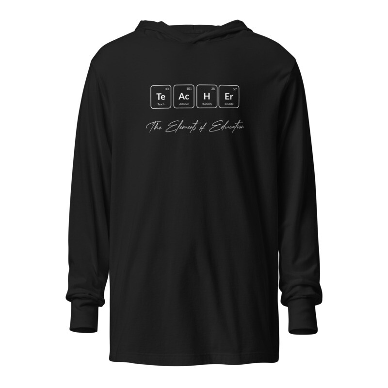 [TEACHER] Black + Color Hoodie