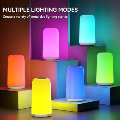 Customizable RGB Bedside Table Lamp