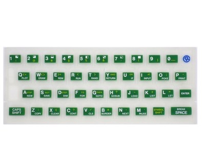 Phosphorescent Zx Spectrum 16k / 48k keyboard mat