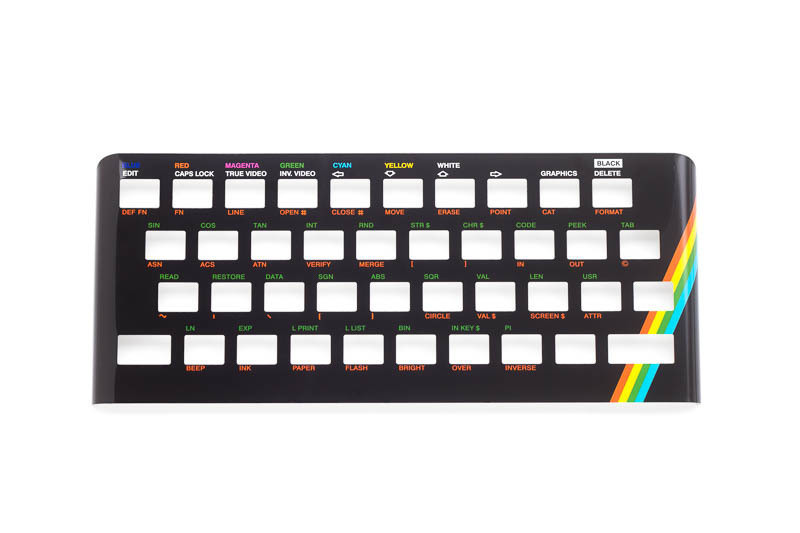 face to face Zx Spectrum 48k keyboard cover faceplate