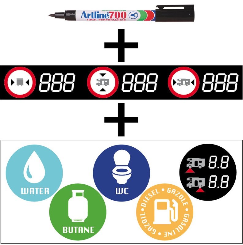 Marker + Bandelette + 5 Pictos