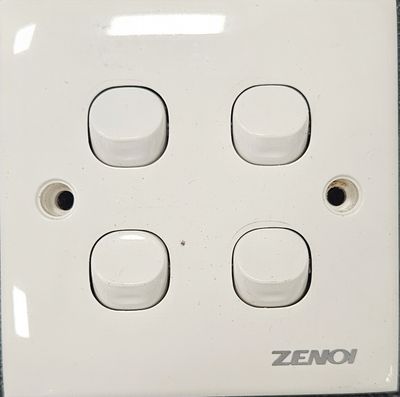 ZENOI NORMAL SWITCH FOUR GANG - ONE WAY