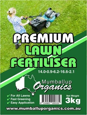 Premium Lawn Fertiliser - 3kg