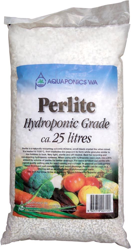Perlite Hydroponic Grade 25LT