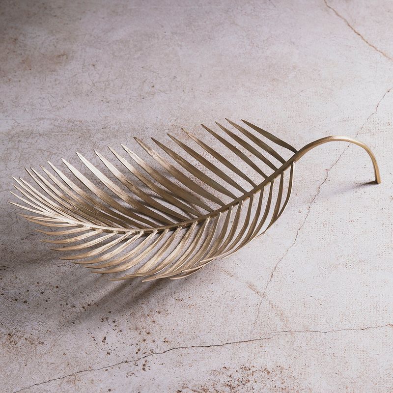 Bowl Royal Palm d�cor matt brass