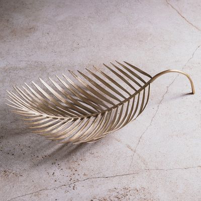 Bowl Royal Palm d�cor matt brass