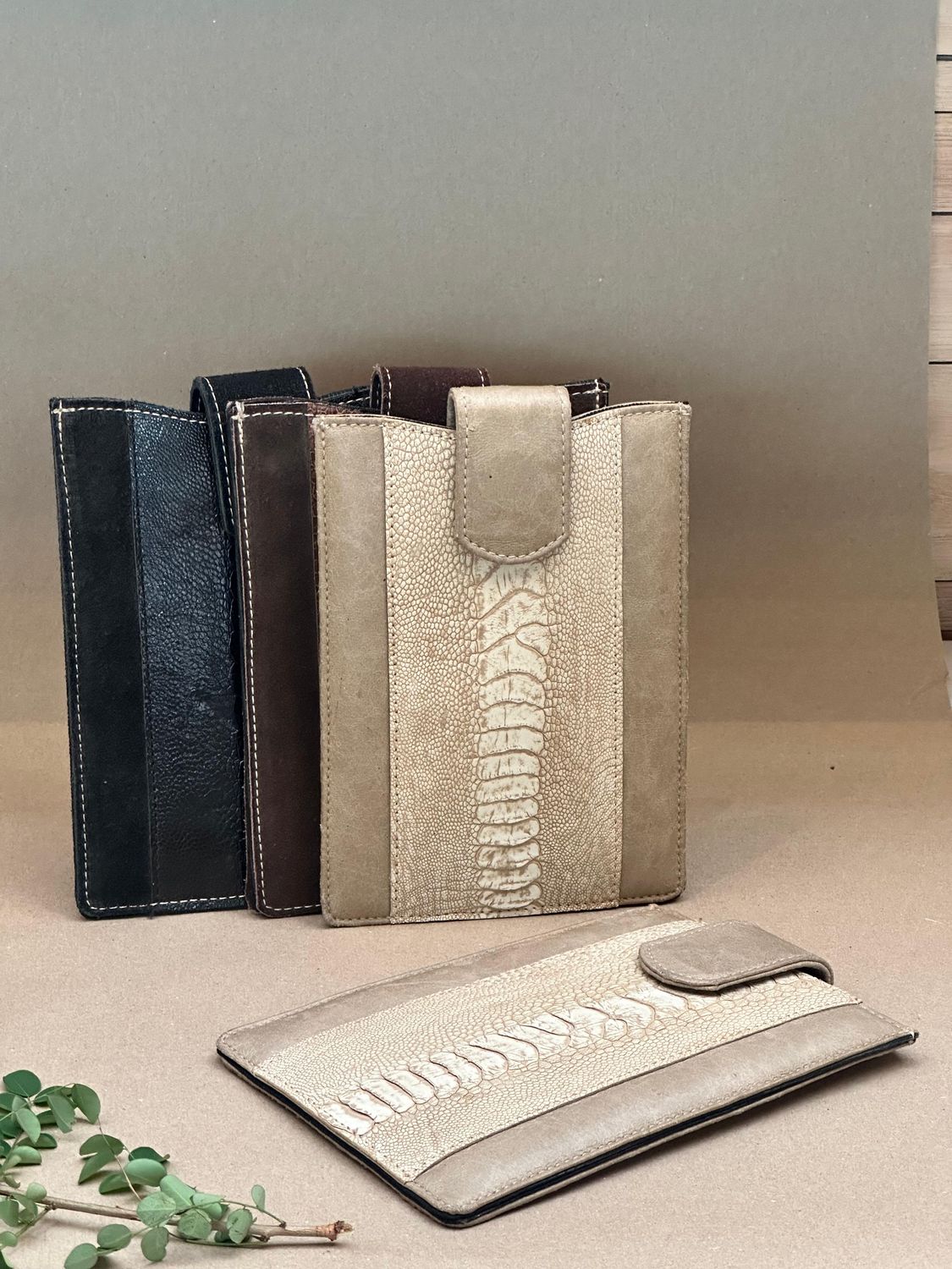 Ipad Cover Ostrich Skin