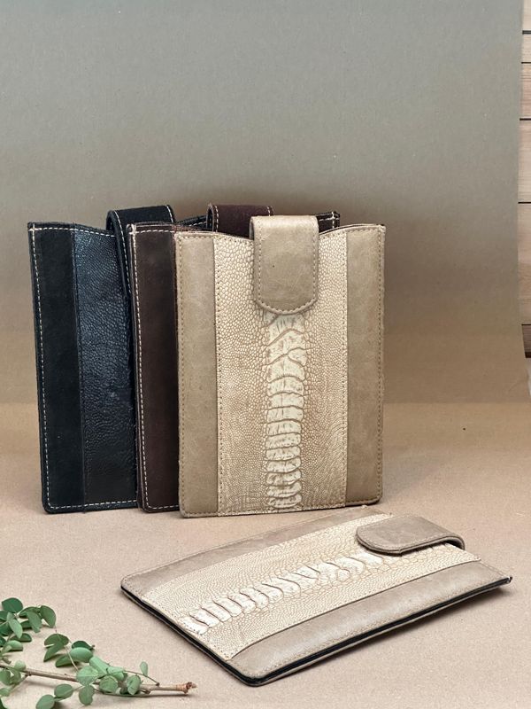 Ipad Cover Ostrich Skin